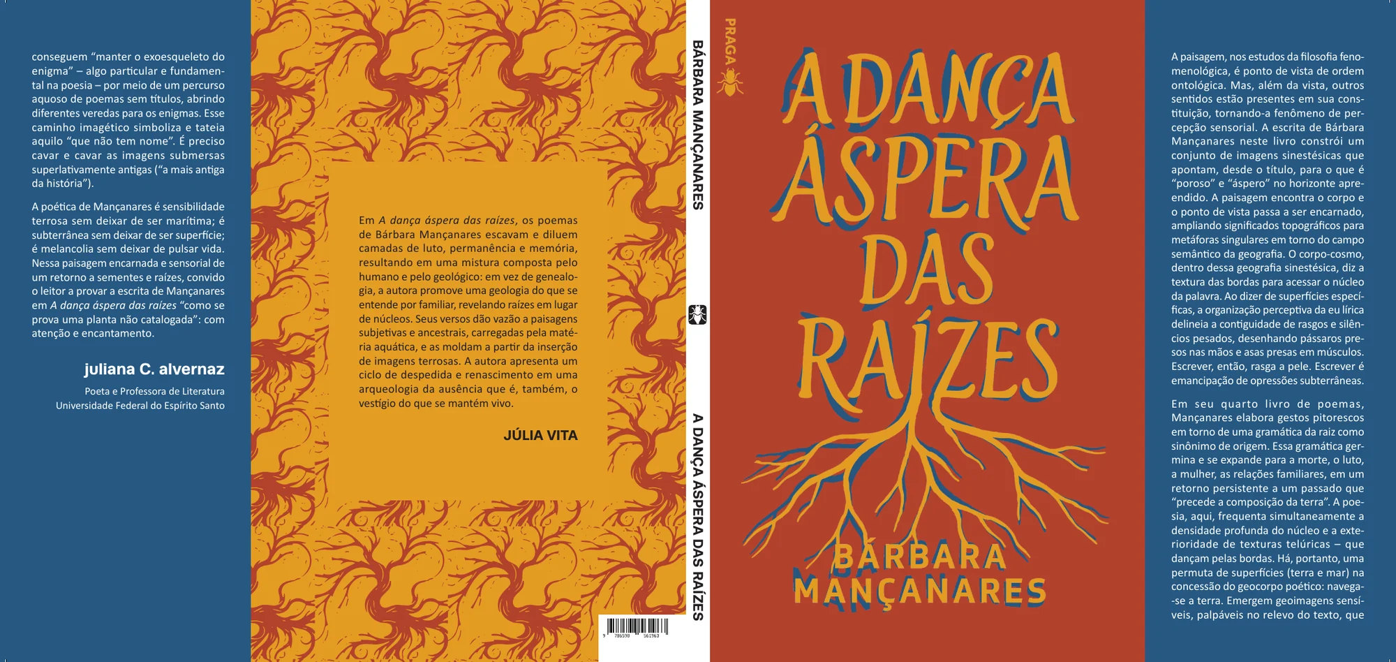 A dança áspera das raízes — Capa aberta
