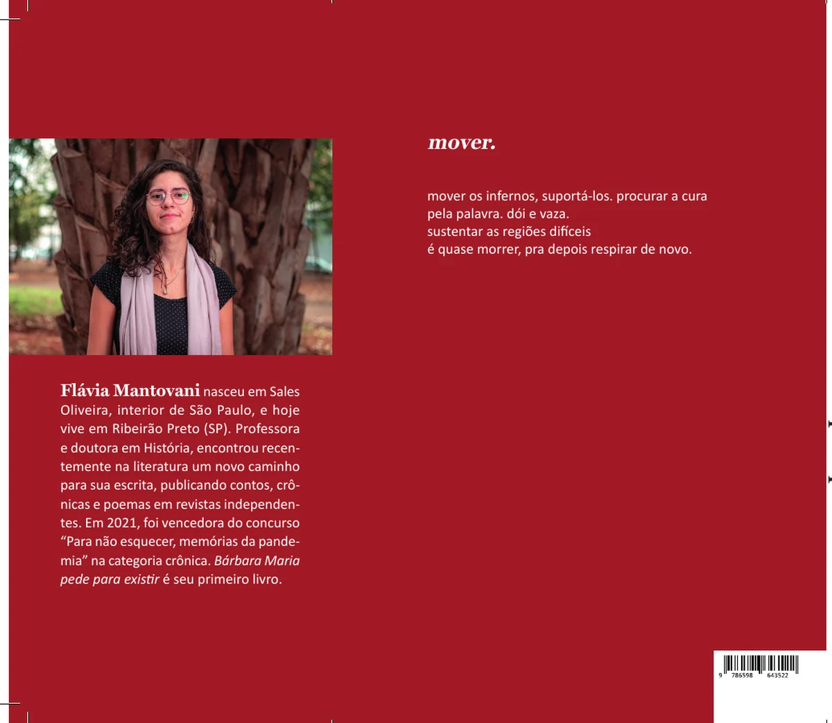 Bárbara Maria pede para existir — Quarta capa