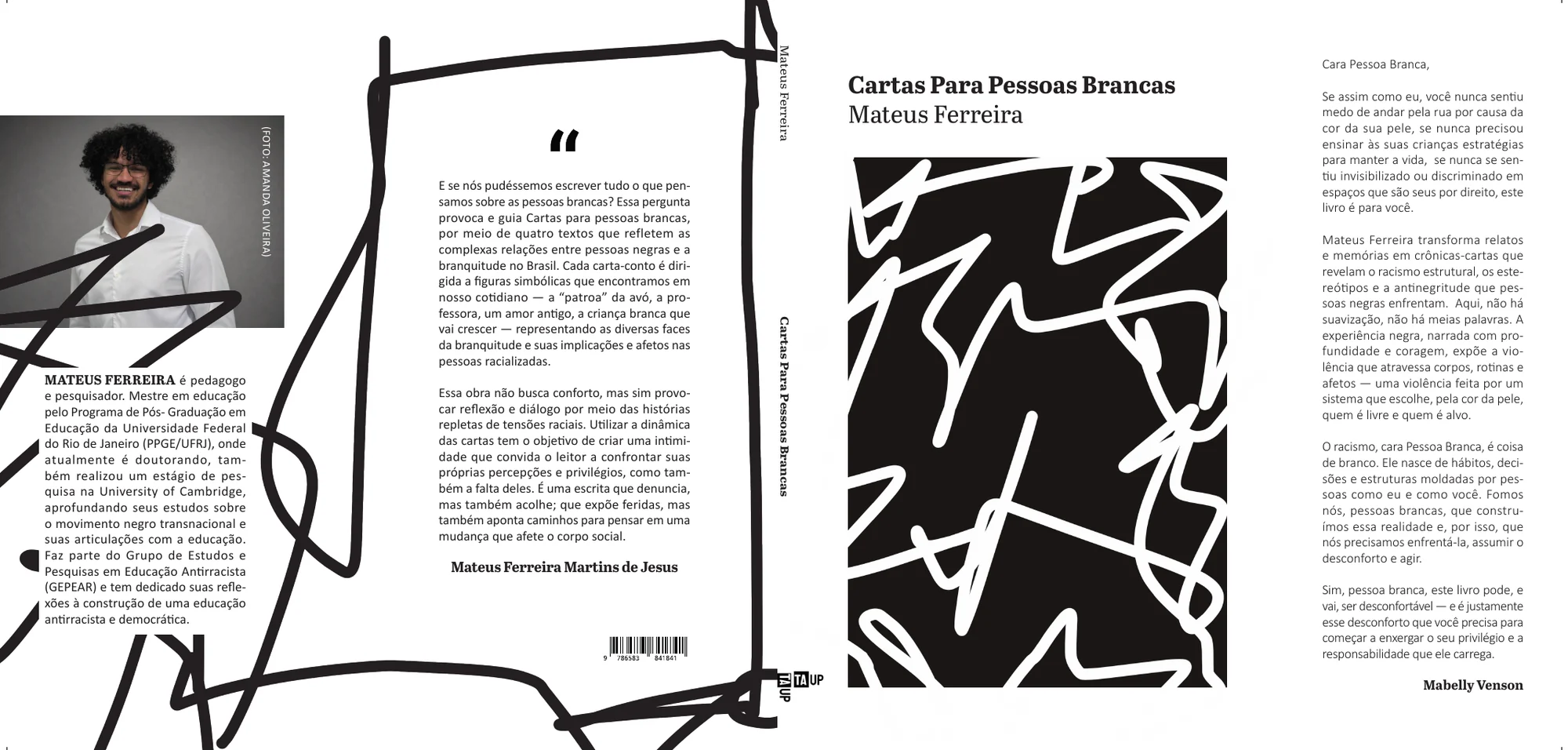 Cartas para pessoas brancas — Capa aberta