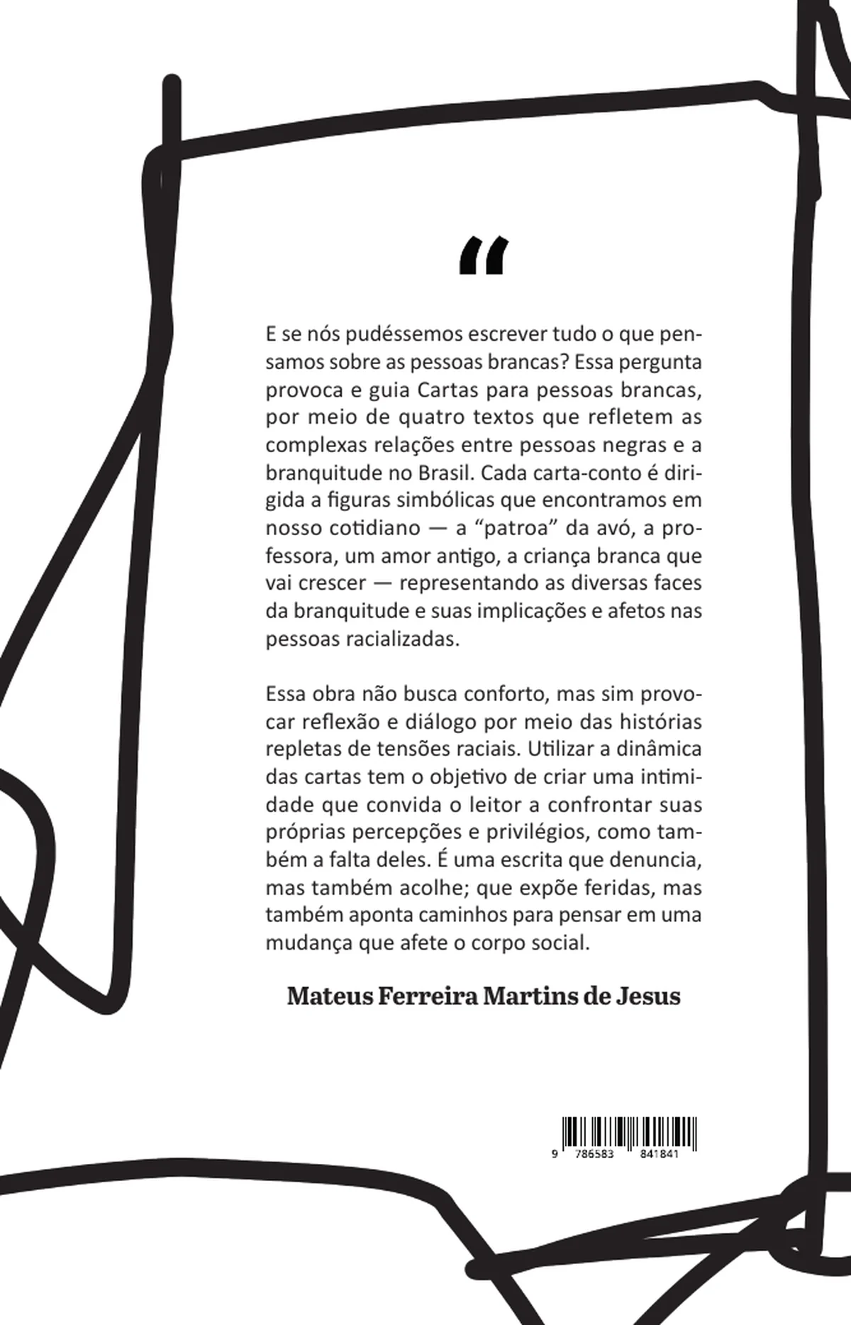 Cartas para pessoas brancas — Quarta capa