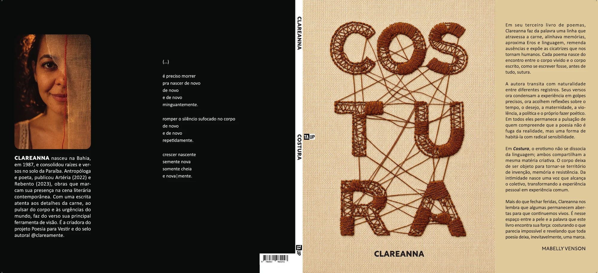 Costura — Capa aberta