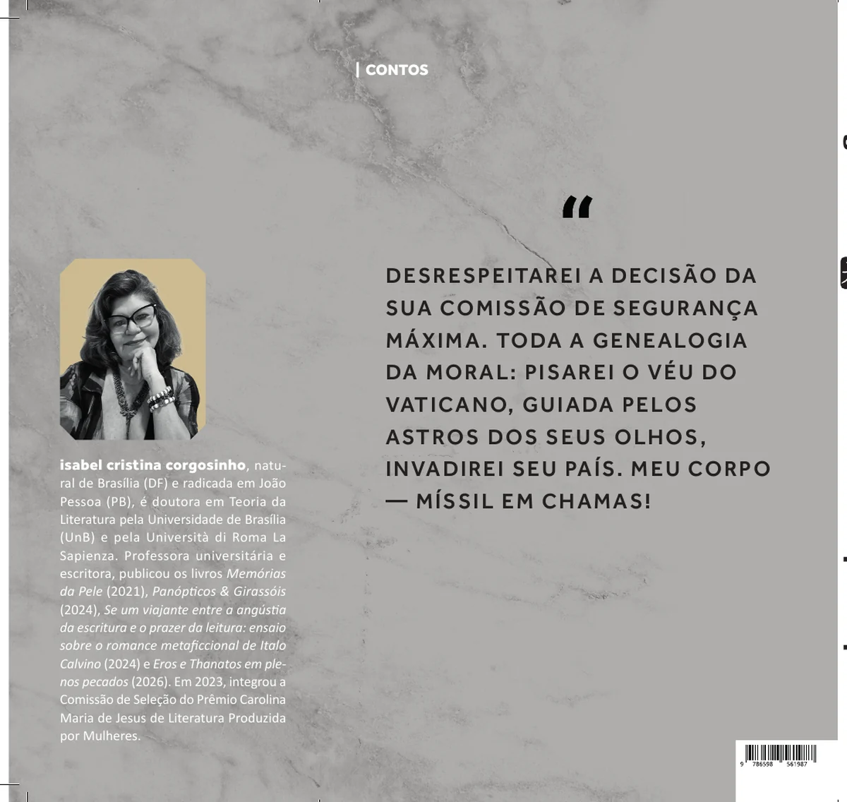 Eros e Thanatos em plenos pecados — Quarta capa