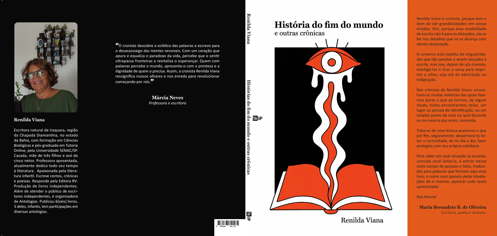 História do fim do mundo e outras crônicas — Capa aberta