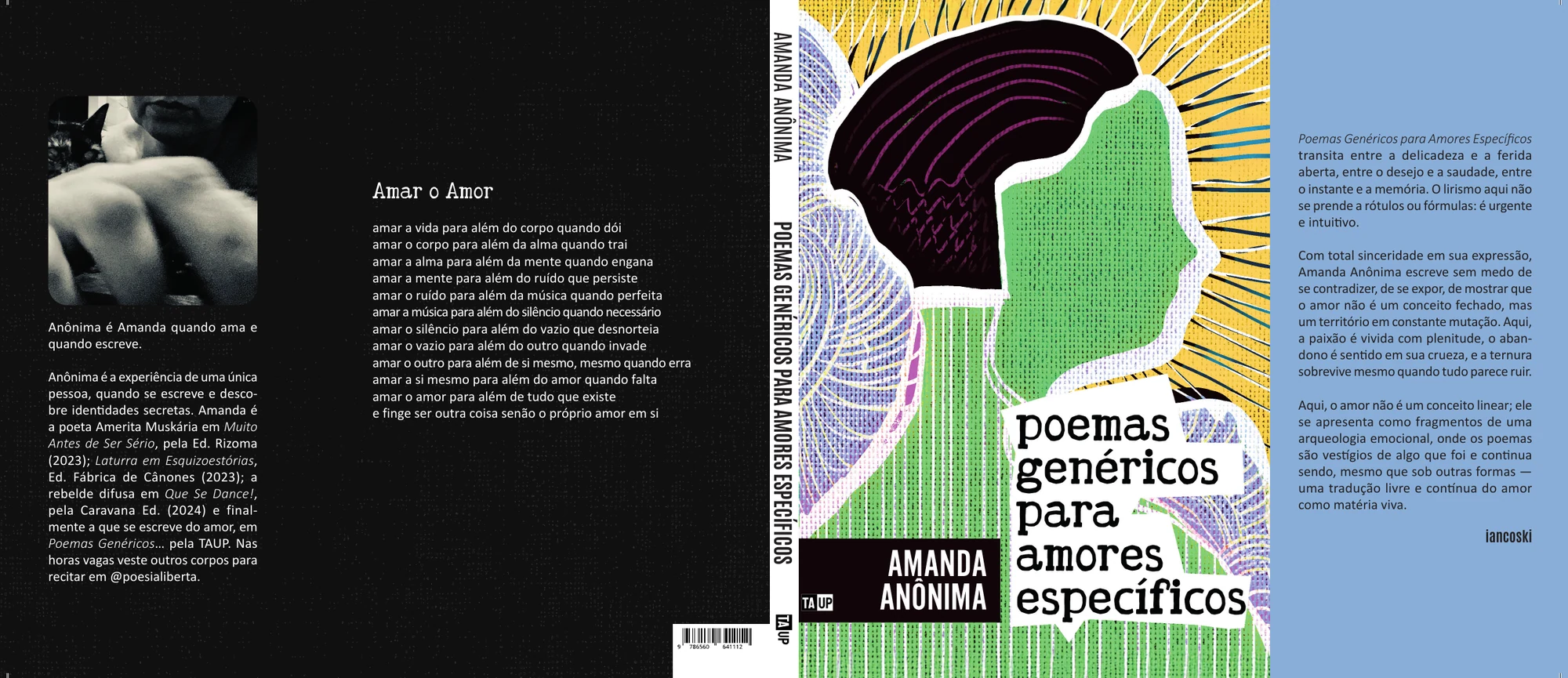 Poemas genéricos para amores específicos — Capa aberta