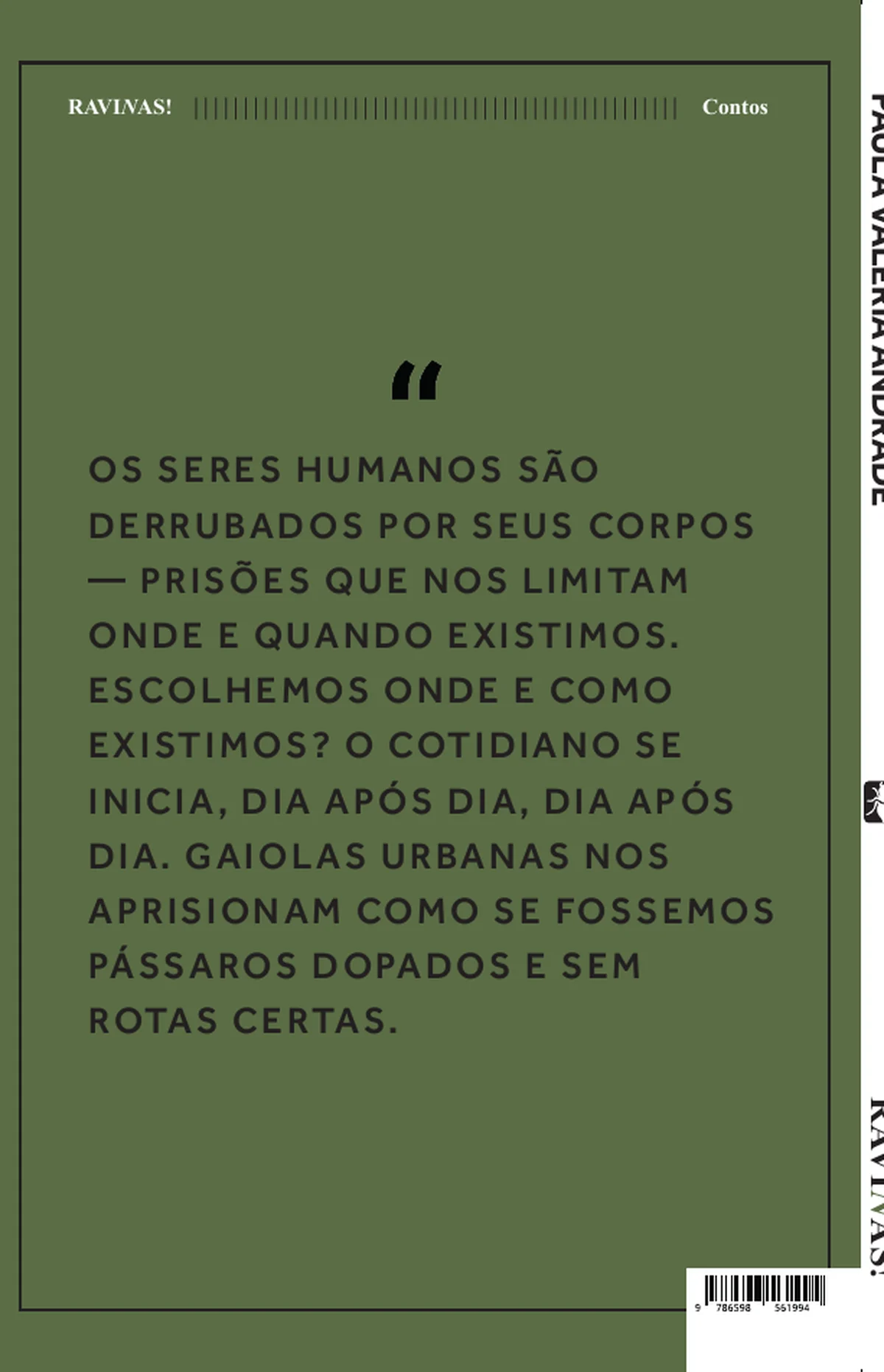 Ravinas! — Quarta capa