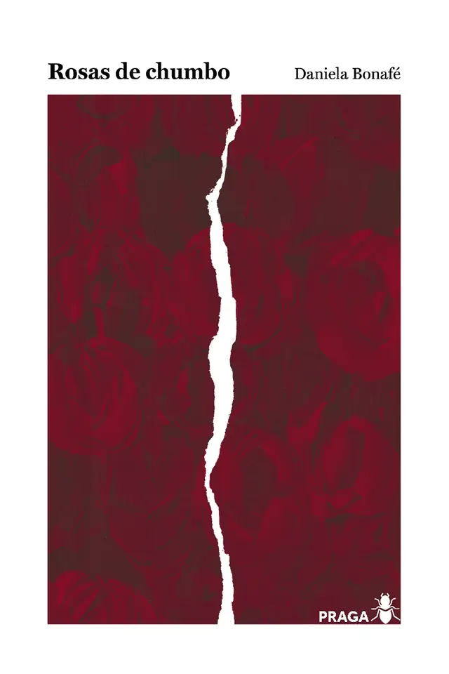 Cover of the book Rosas de chumbo, by Daniela Bonafé — design by Jéssica Iancoski (Praga, 2025)