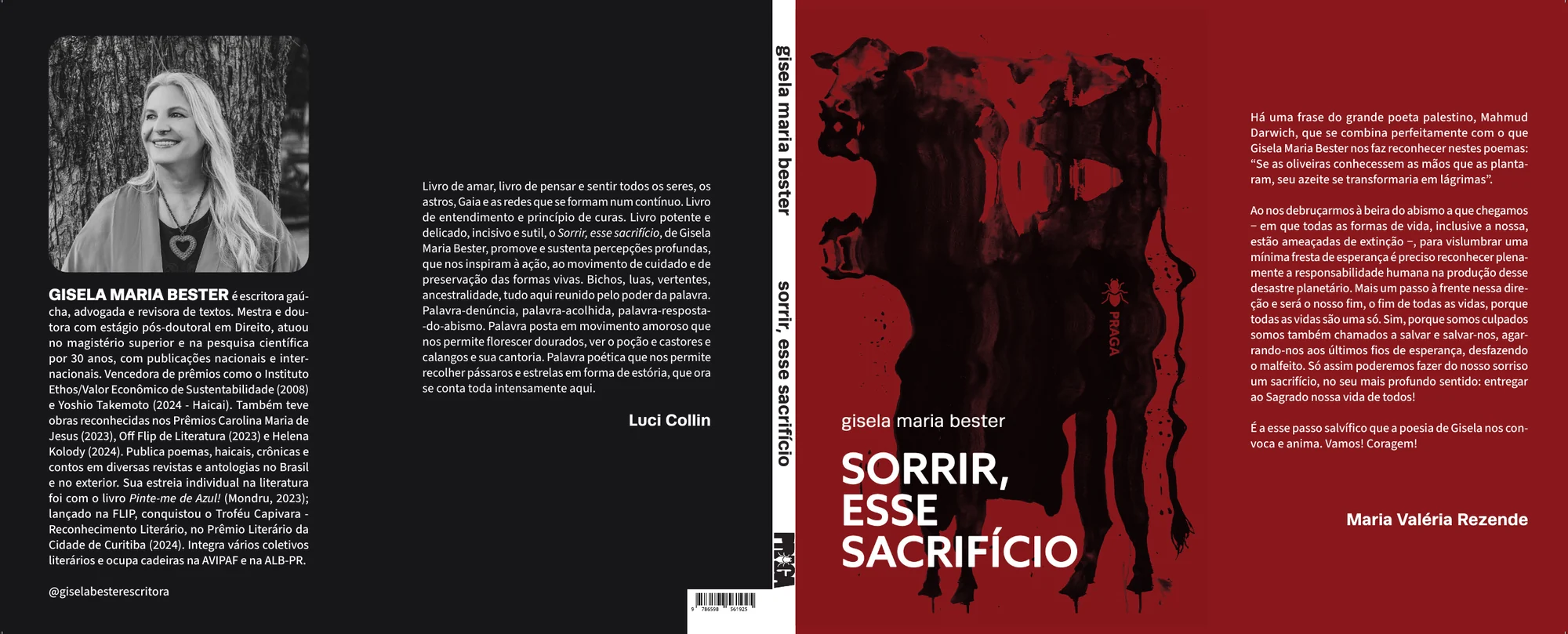Sorrir, esse sacrifício — Capa aberta