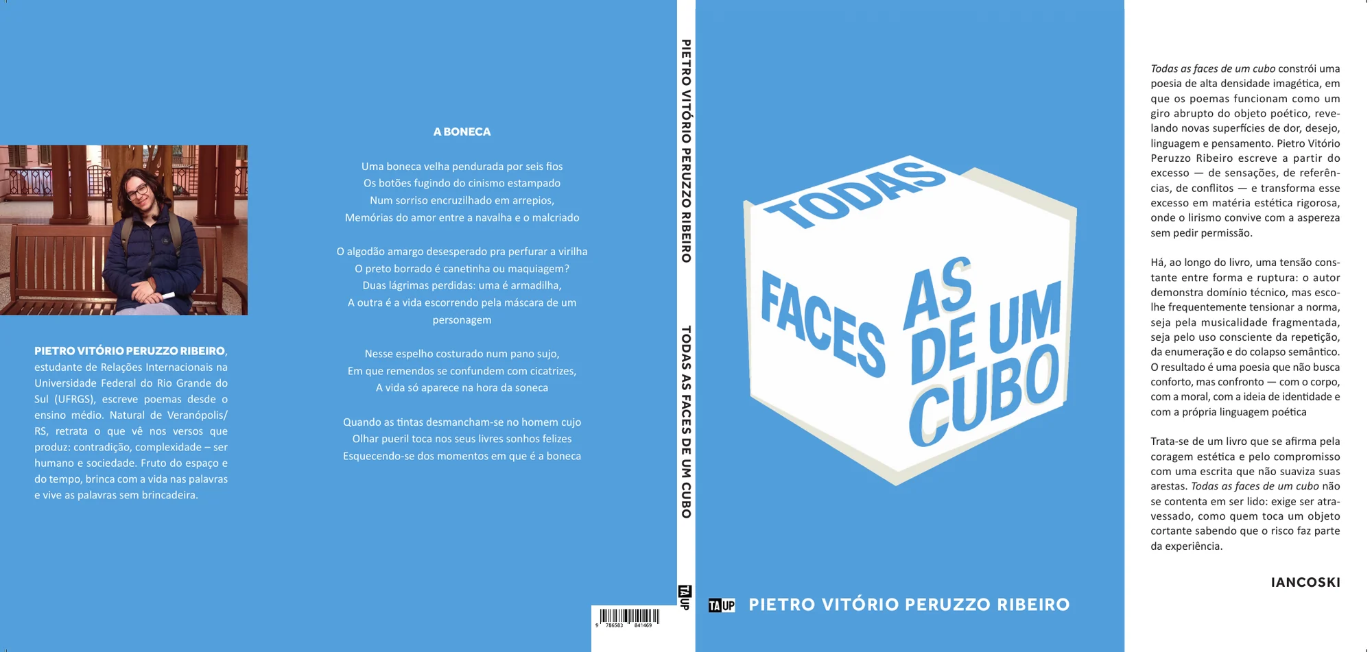 Todas as faces de um cubo — Capa aberta