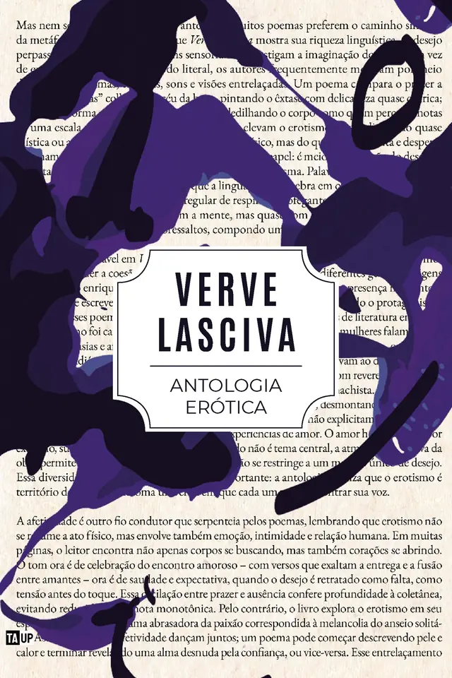 Cover of the book Verve Lasciva, by Vários autores (antologia erótica) — design by Jéssica Iancoski (TAUP, 2026)